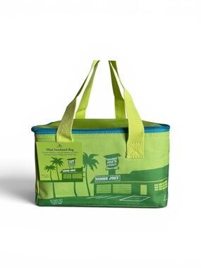 Trader Joe's Green Aqua Insulated Mini Tote Lunch Bag